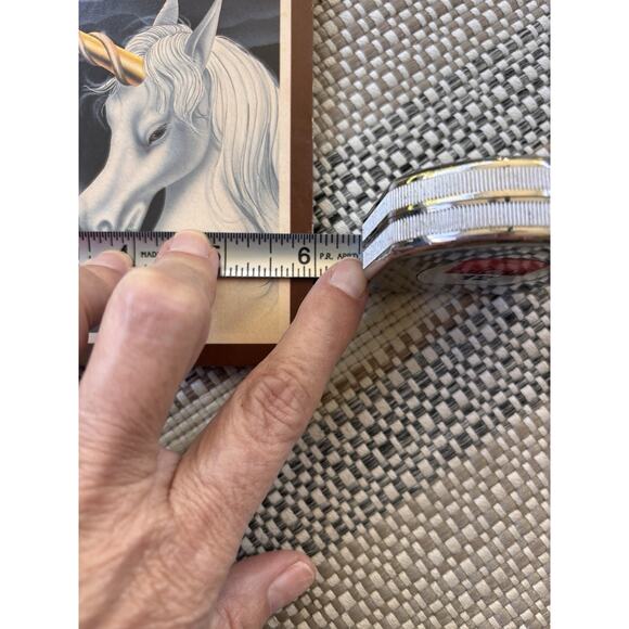 2 Vintage Mythical Unicorn Wall Art Decor By Gina FERRARO Print On Wood - Picture 5 of 7